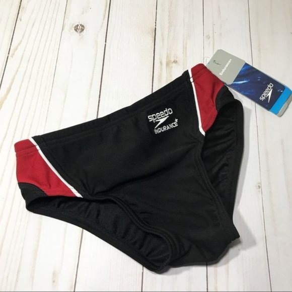 Speedo Boys Launch Splice Endurance+ Swim Brief Size 24 - Picture 1 of 2
